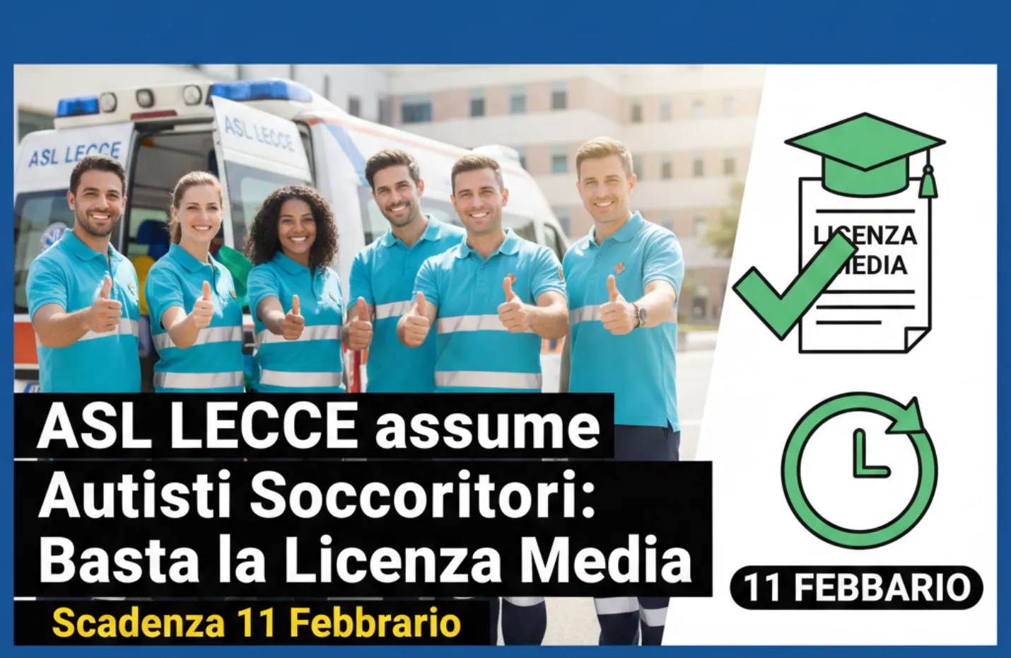 ASL Lecce assume Autisti Soccorritori